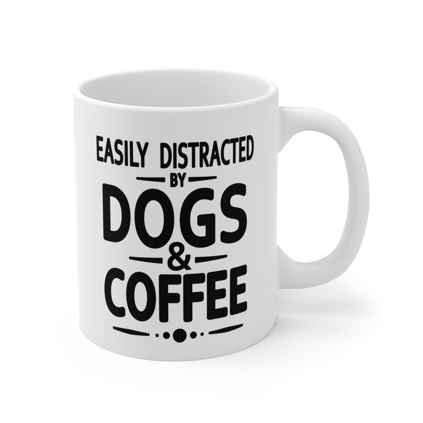 Easily Distracted by Dogs & Coffee - Kane Corso - 11oz Mug – Right Hand