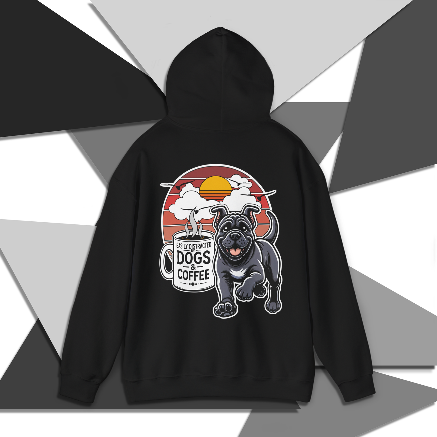 Easily Distracted by Dogs & Coffee - Kane Corso - Gildan 18500 Unisex Hoodie