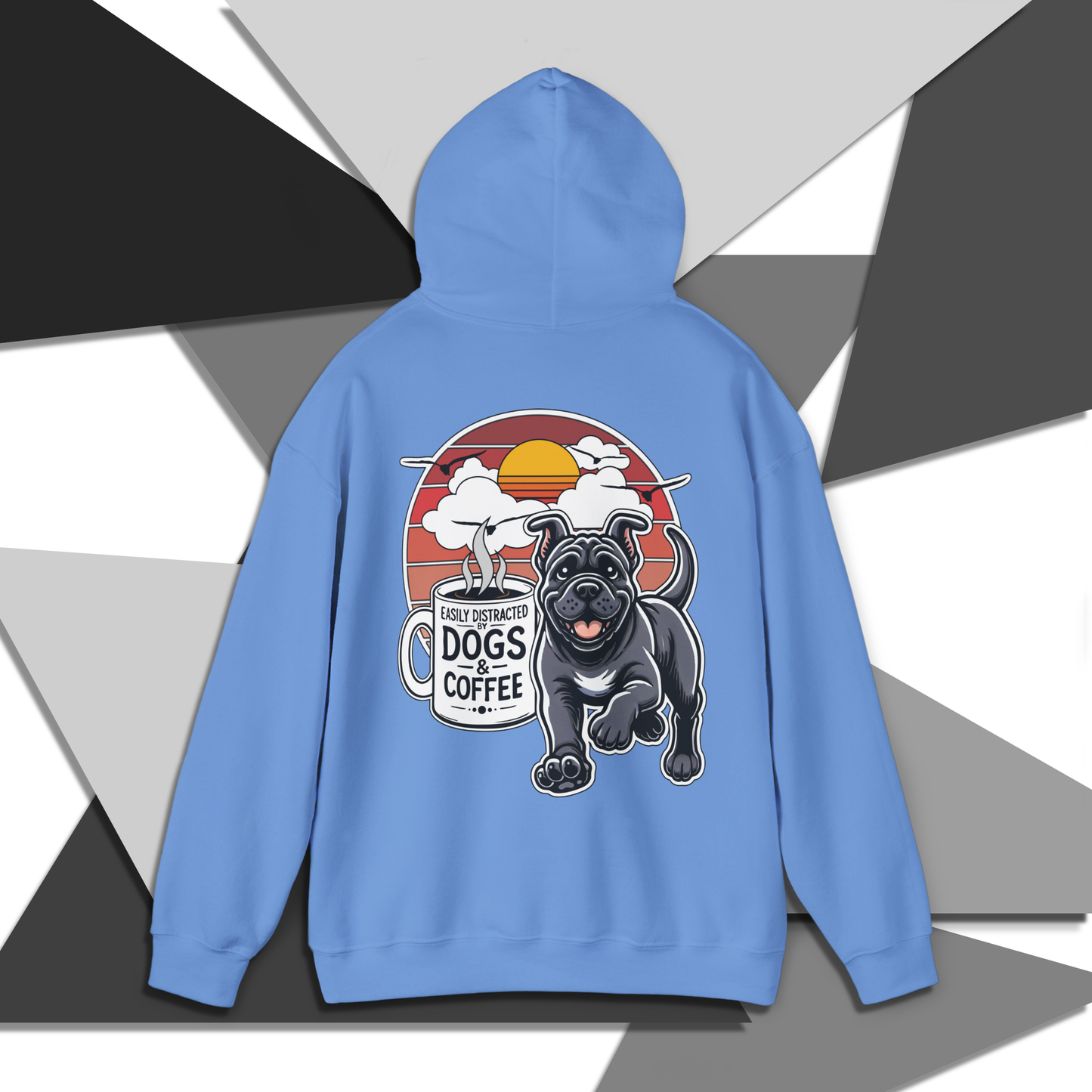 Easily Distracted by Dogs & Coffee - Kane Corso - Gildan 18500 Unisex Hoodie